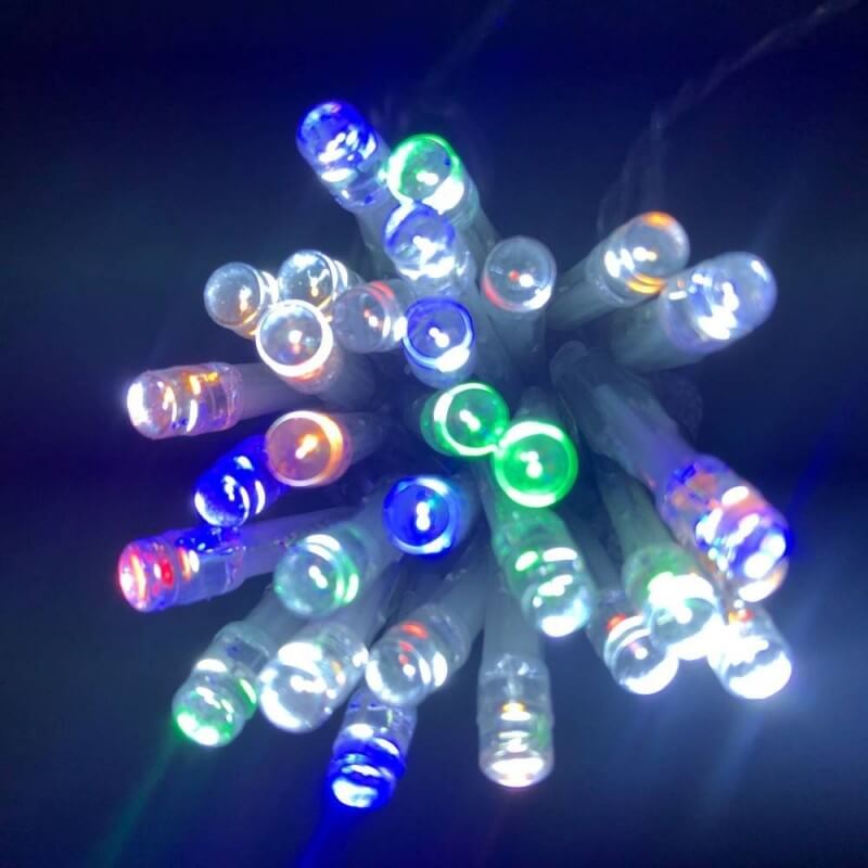 Guirlande lumineuse avec 10 ampoules multicolore