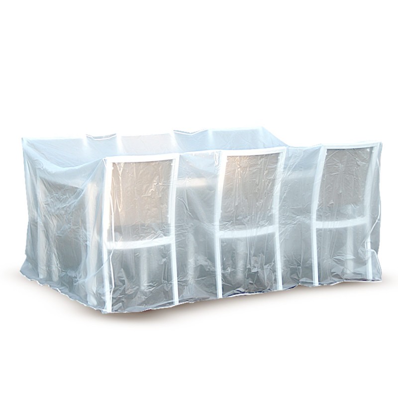 Housse plastique transparente pour meubles