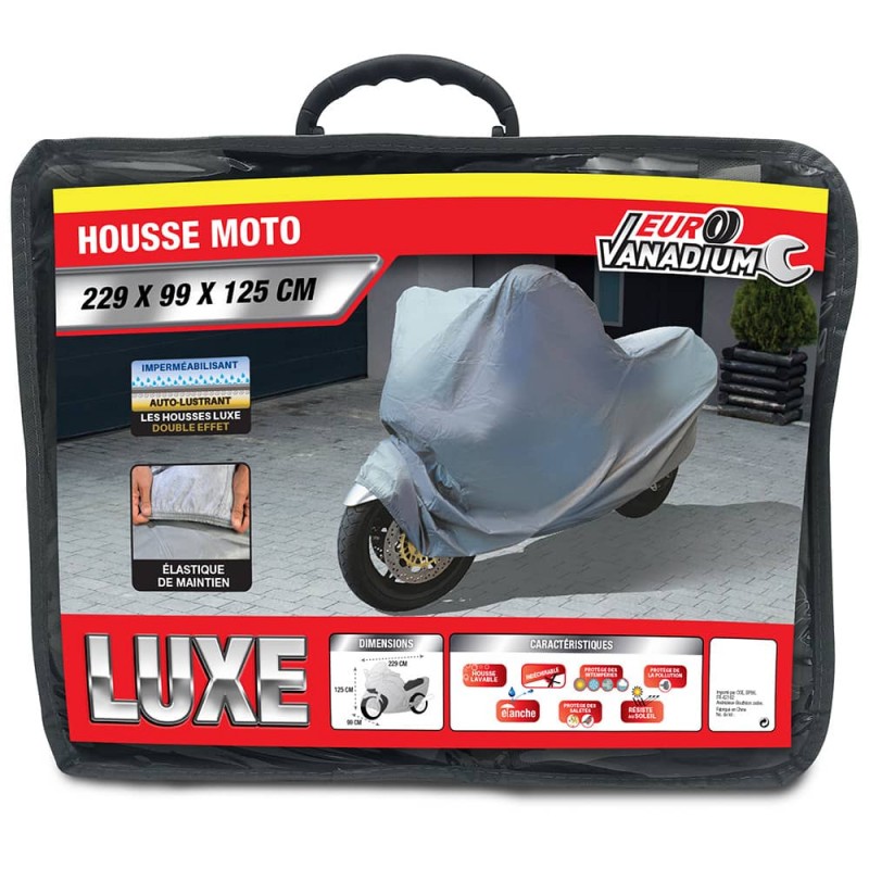 Housse de protection moto LUXE 183x89x119 cm 