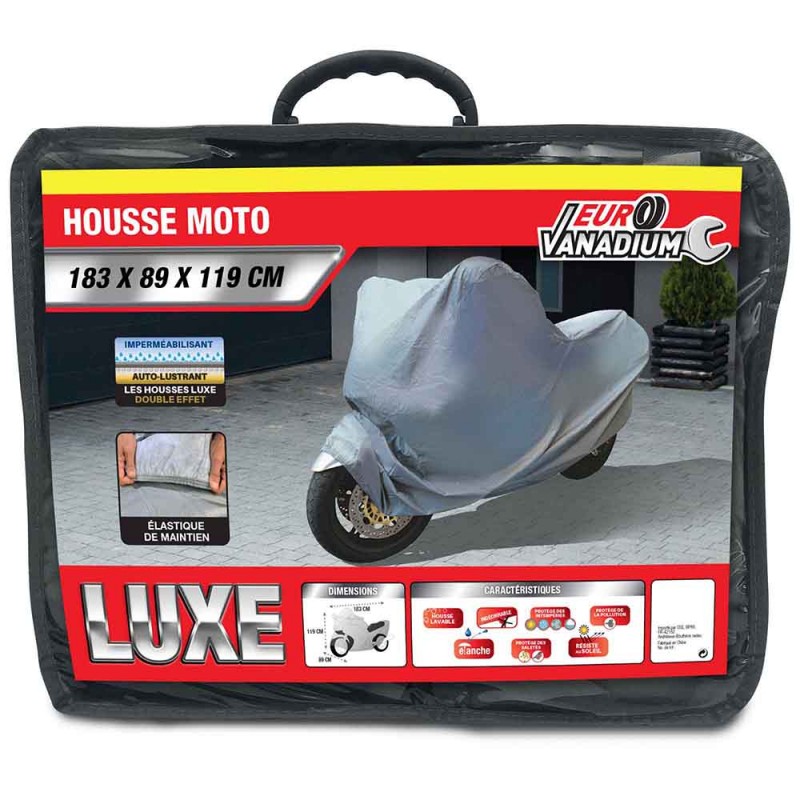 Housse de protection moto LUXE 183x89x119 cm 