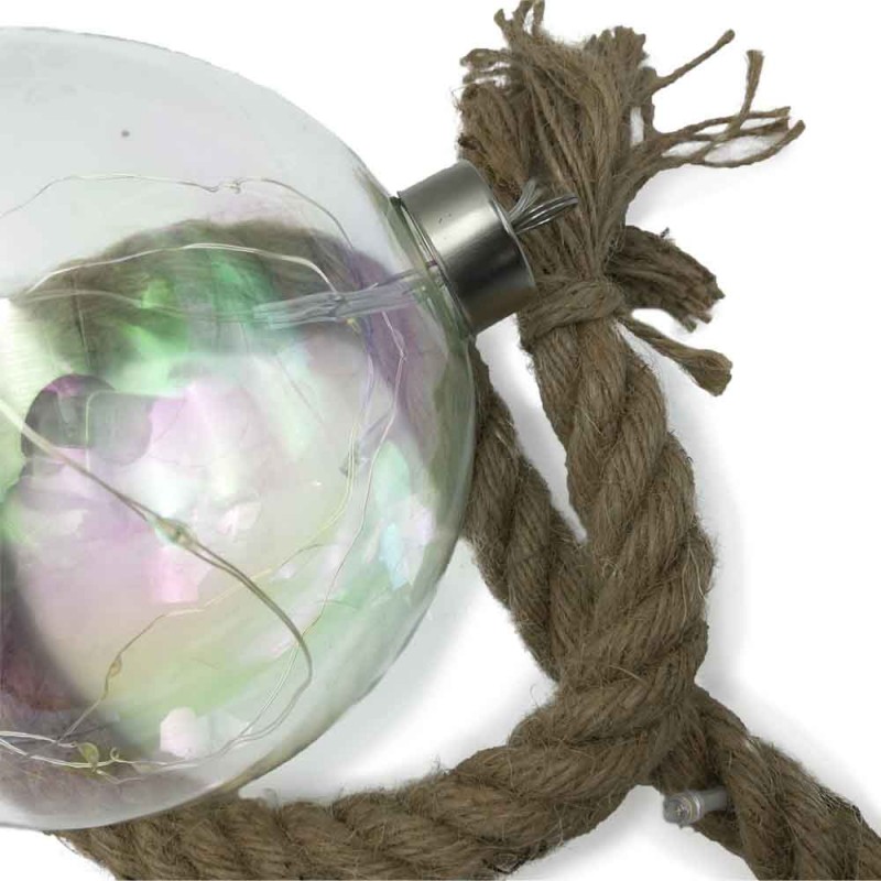 Boule lumineuse d'intérieur boule LED avec corde