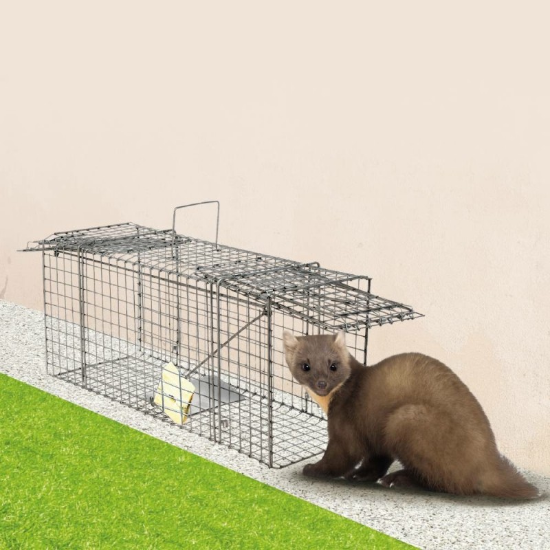 Cage à nuisibles double entrée grand modèle : piege a rat