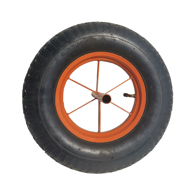 Roue de brouette - pneu avec chambre à air - 400 mm
