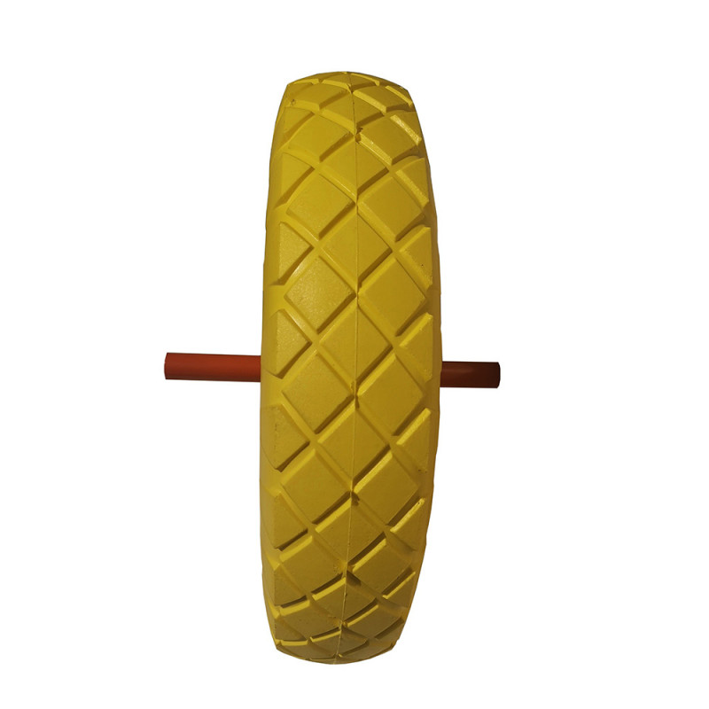 SECURA Roue de brouette en PU 3.50-8 pneu en caoutchouc plein, axe  enfichable : : Commerce, Industrie et Science