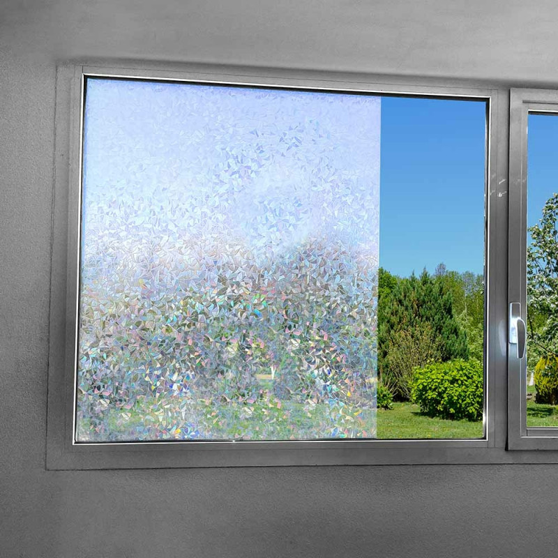 Film Décoratif Anti-regards pour Fenêtre 3D Statique - Motif