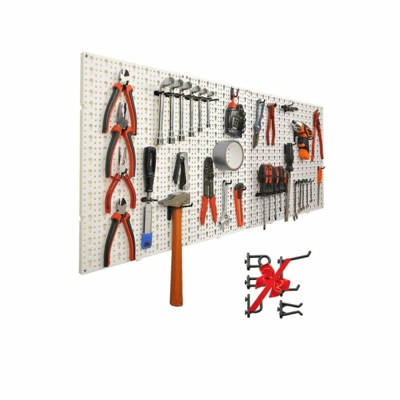 Viesurchoix® Pratique 80 x crochet panneau perfore mural rangement garage  atelier fixation - Cdiscount Auto
