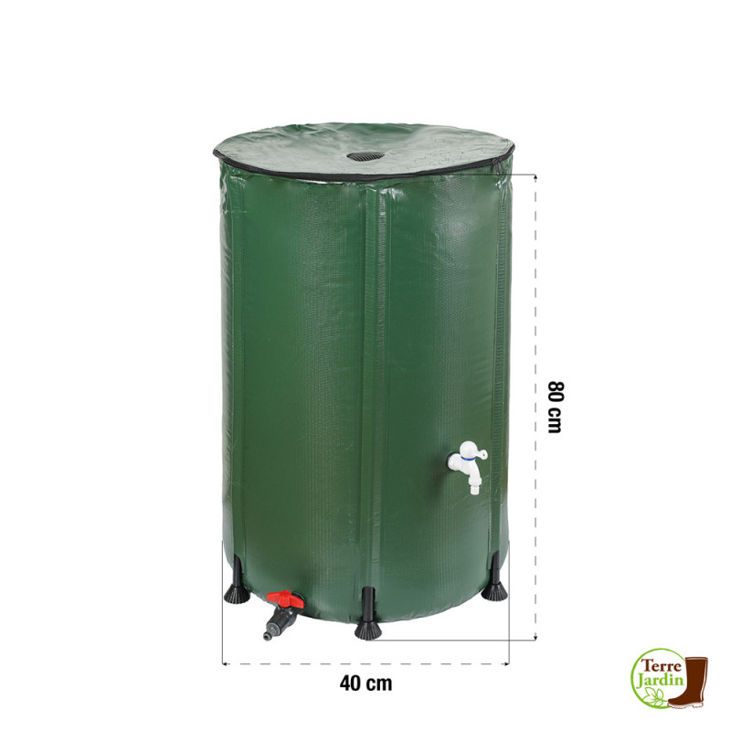 Réservoir récupérateur d'eau de pluie pliable